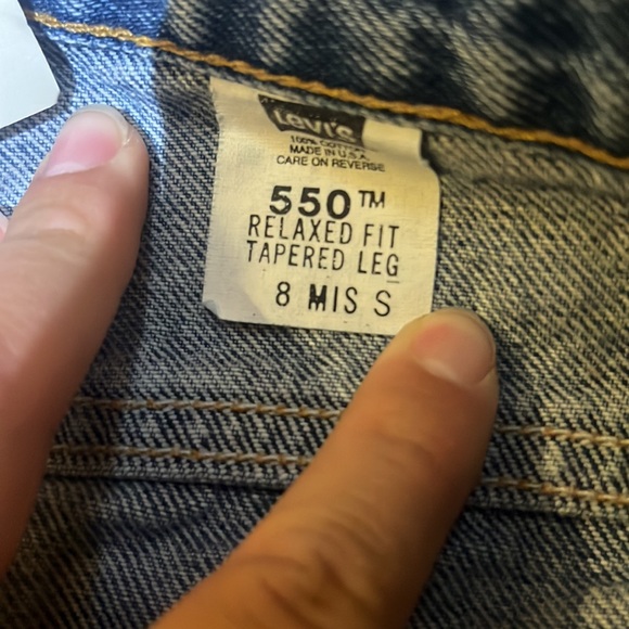 Levi’s W Hand Painted 550 Relaxed Fit Tapered Leg - Picture 4 of 6